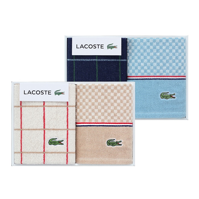 ラコステ [LACOSTE] ゲストタオル2枚セット