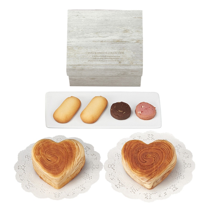 ドルチェ デュオ ハートデニッシュ&スイーツセット