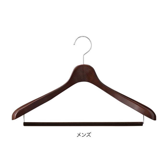 ぴぴぴ NAKATA HUNGER(スーツハンガー) スモークブラウン4本 ナカタハンガー [NAKATA HANGER] スーツハンガー