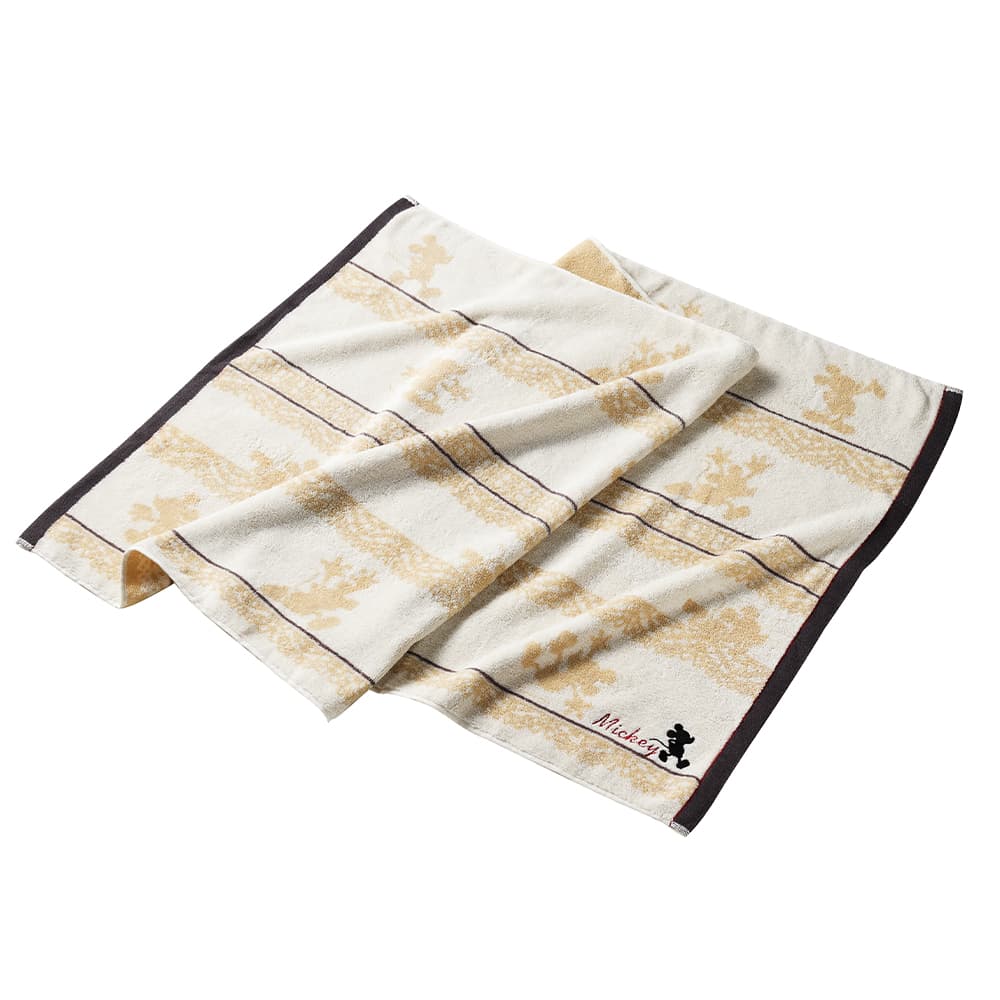 ＜リンベル＞カタログギフト Disney（ディズニー） ハッピーコース＆バスタオルセット（アイボリー）