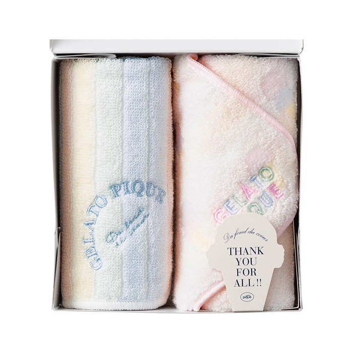 ジェラート ピケ [gelato pique] タオルハンカチ2枚セット