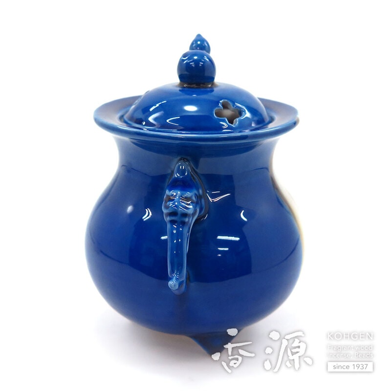 美品❣️  九谷焼  香炉    未使用品 美品】九谷焼 香炉 九谷良山 陶器 工芸品 三本足 香炉 - メルカリ