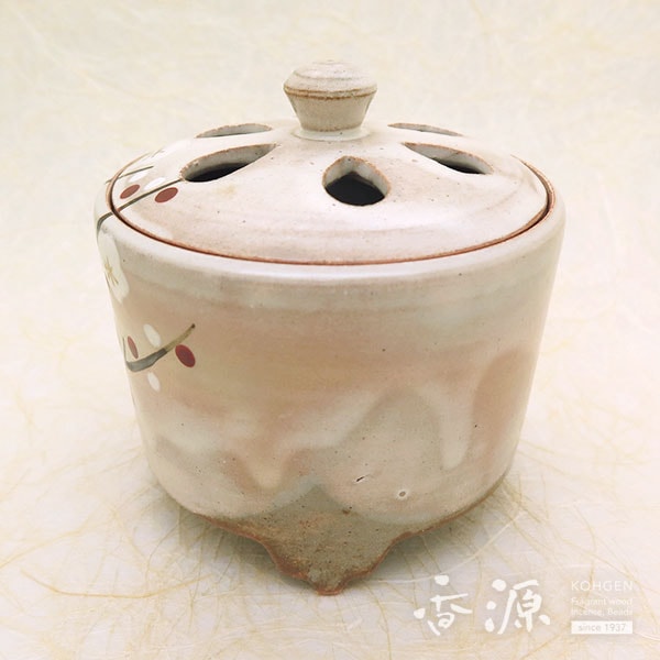 京焼・清水焼 香炉 乾山手（けんざんて）紅白梅 | 香炉、香立,香炉：京