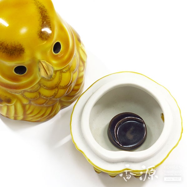 九谷焼 色釉 瑞鳥 香炉 香爐 木田弘之 作家もの 共箱 共布 九谷焼 色釉 瑞鳥 香炉 香爐 木田弘之 作家もの 共箱 共布