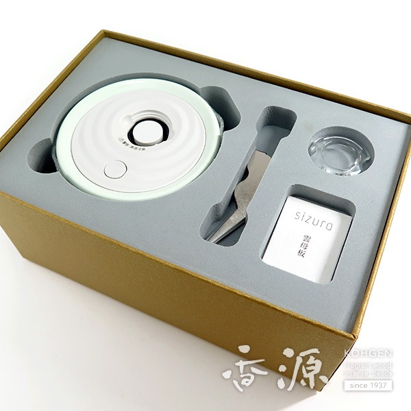 日本香堂 sizuro(しずろ) 電子香炉セット 青磁色 | 取扱い 日本香堂 sizuro(しずろ) 電子香炉セット 青磁色 | 取扱い