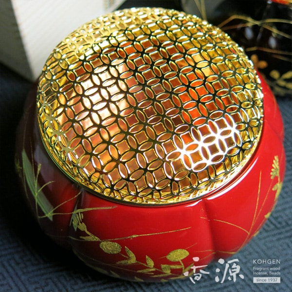 香炉 加賀蒔絵 火取香炉 塗 朱色【限定品】 | 香炉、香立,香炉