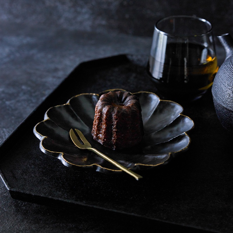 リンカ金環黒練 小皿 ペアセット | すべての商品 | カネコ小兵製陶所