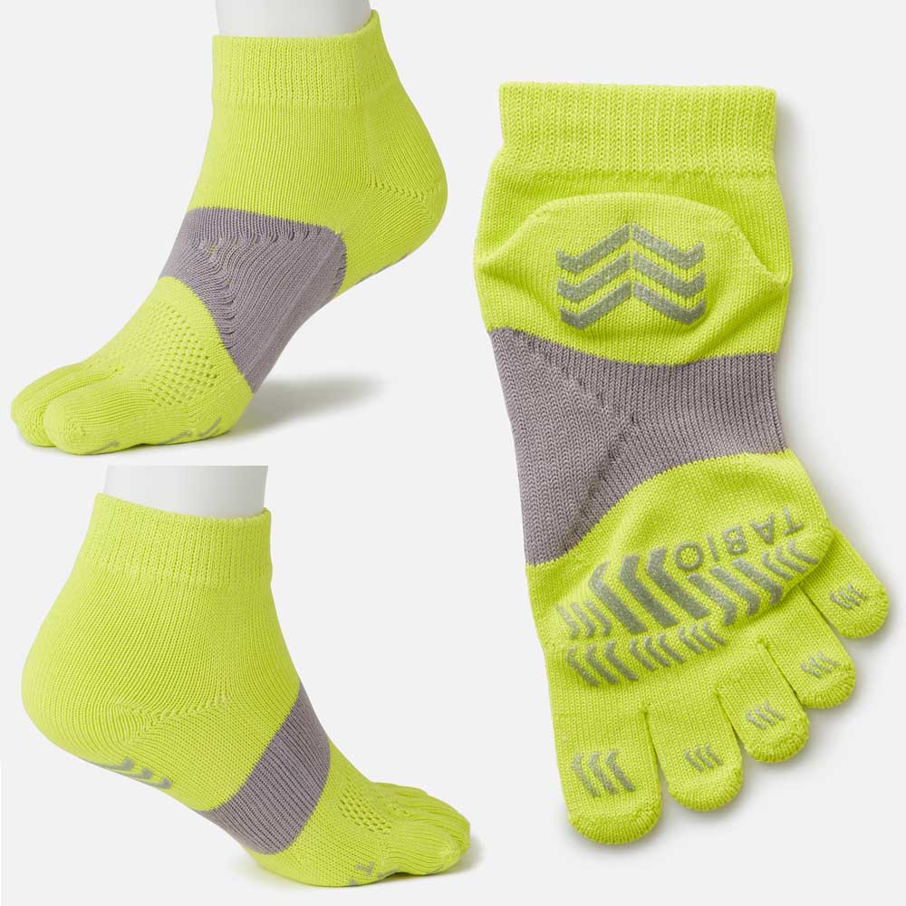 TABIO タビオ レーシングラン5本指ソックス(滑り止め加工) SS(21-23).S