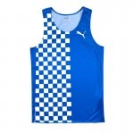 PUMA SINGLET HF CHECKER exclusive ���������ݡ��ĥ��ꥸ�ʥ� ���󥰥�å� �ס��� ��󥺥��˥󥰥����� wpum(pumrt202454)  rtank