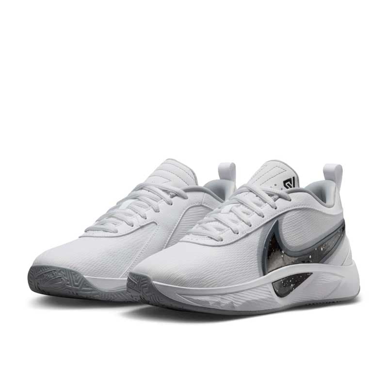 Nike バスケットボールシューズ ホワイト/グレー ナイキ ヤニス フリーク 6 GS バッシュ バスケットボールシューズ
