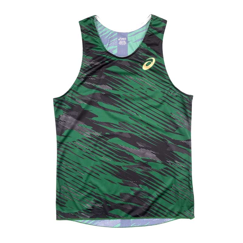 ASICS SINGLET exclusive ���������ݡ��ĥ��ꥸ�ʥ� ���󥰥�å� �����å��� ��󥺥��˥󥰥����� asmst wasm(asmrt202217)