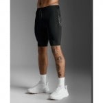 2XU �ġ������ॺ�桼 ��������å��女��ץ�å���󥷥硼�� Aero Mesh Compression Shorts ���˥󥰥�����(ma7374bblksrf)