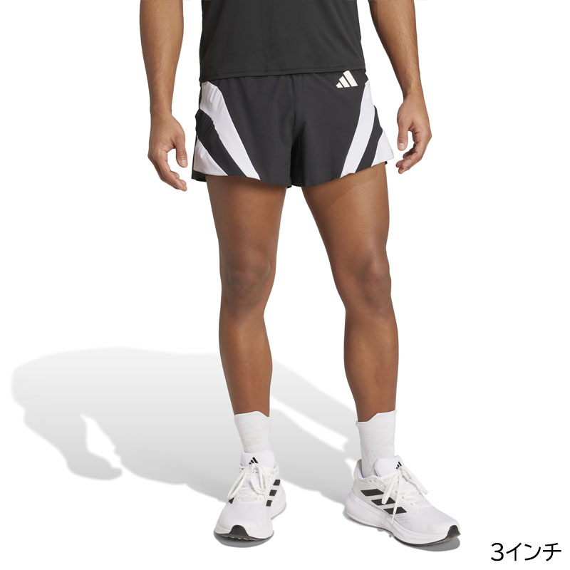 ADIDAS ADIZERO A SHORTS M 3インチショート アーカイブ