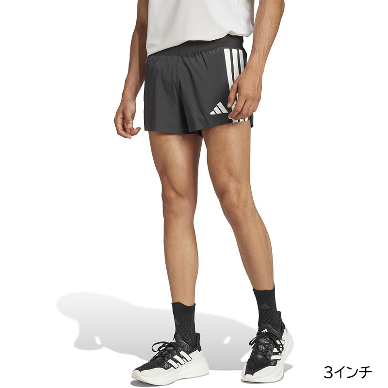 最終値下げ adidas ADIZERO SPLIT SHORT スリムフィット ADIDAS ADIZERO SPLIT SHORTS 3インチ ショーツ M アディダス