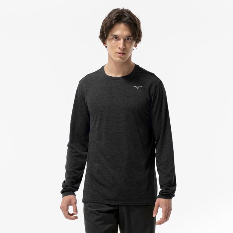 ミズノ クイックドライTシャツLS M メンズランニングウェア MIZUNO