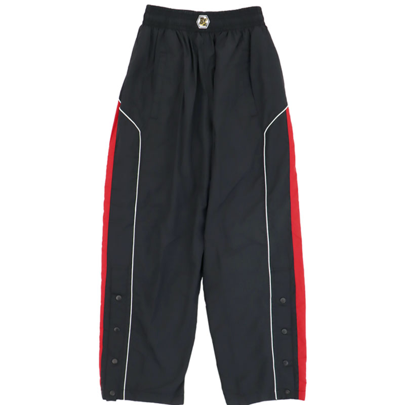 BALLLINE ܡ饤 ॢåץѥ ܥ ݲ WARMUP PANTS ɥ֥졼 Хåȥܡ  wba wbtm(blp002blkred)