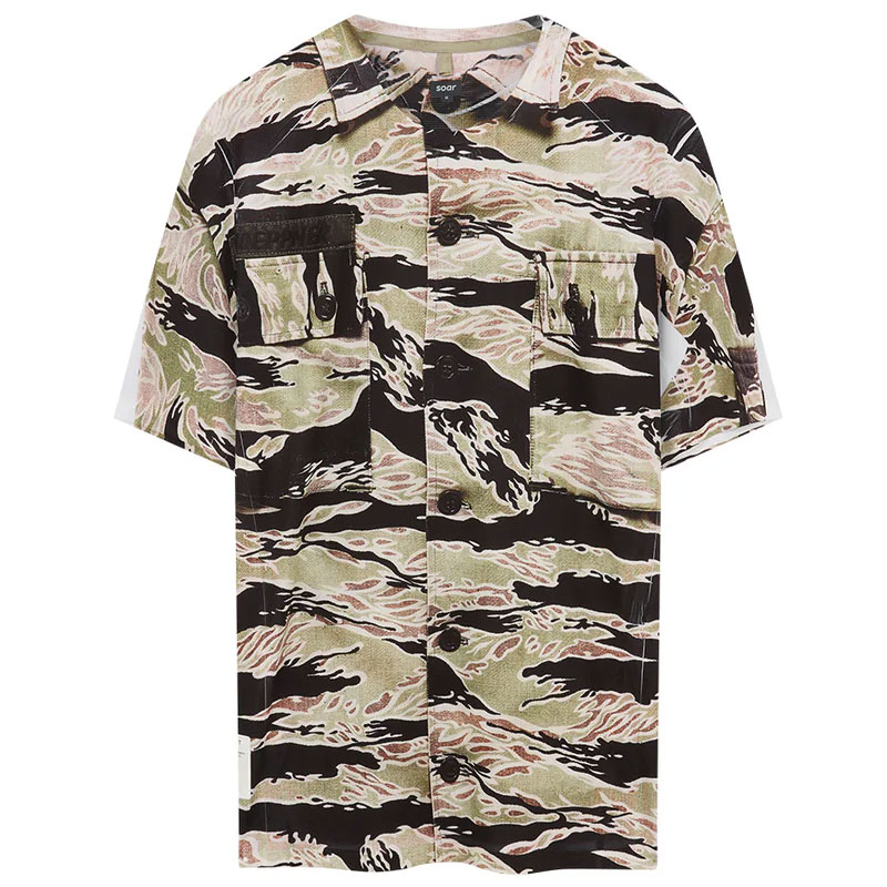SOAR Running Mens Artefact T Camoflauge Shirt メンズランニング