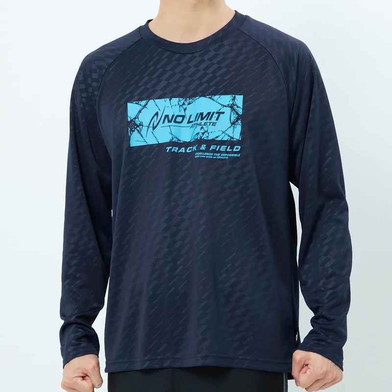 NISHI ニシ・スポーツ UVカットエンボスロングスリーブシャツ UPF50+