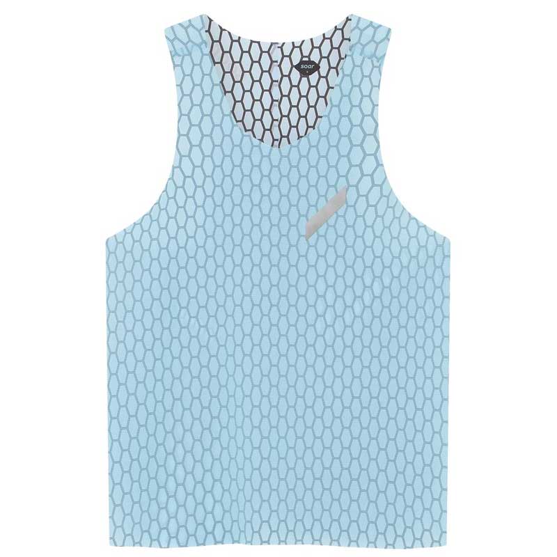SOAR Running Mens GRAPHENE VEST AW26SV5M Fluro Light Blue メンズ