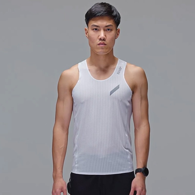 SOAR Running Mens Race Vest ��󥺥��˥󥰥����� wsom(ss25sv1mwhite)