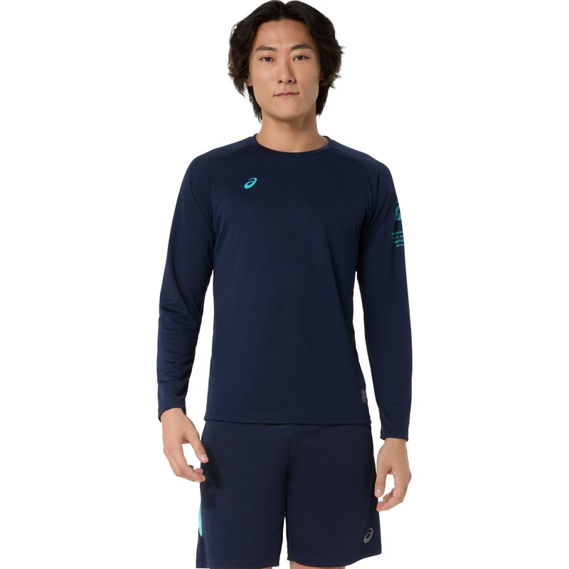 アシックス ドライロゴ グラフィック ロングスリーブシャツ DRY LOGO