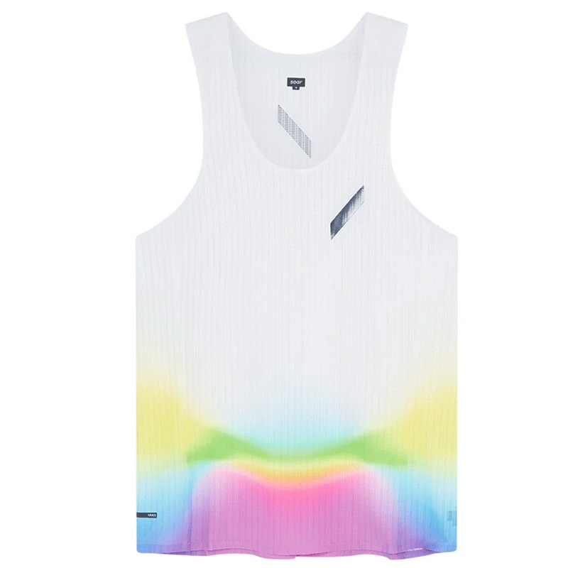 20%OFF  SOAR Running Mens Race Vest ��󥺥��˥󥰥����� wsom(ss25sv1mwhirainbow)  ����饤����� 2502wtk soarhs ���ʸ��Բ�