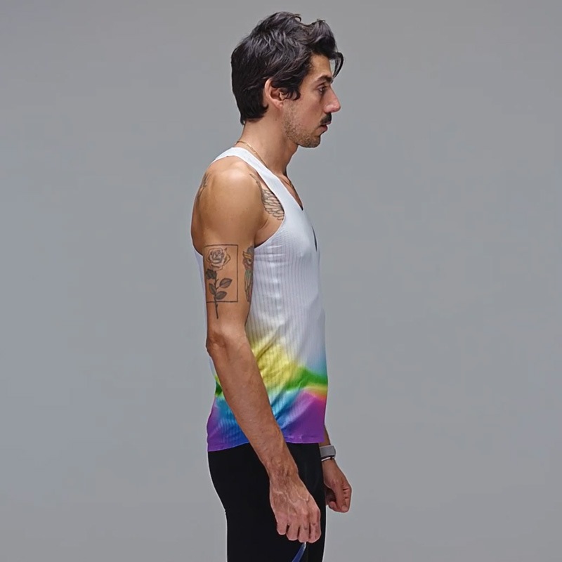 20%OFF  SOAR Running Mens Race Vest ��󥺥��˥󥰥����� wsom(ss25sv1mwhirainbow)  ����饤����� 2502wtk soarhs ���ʸ��Բ�