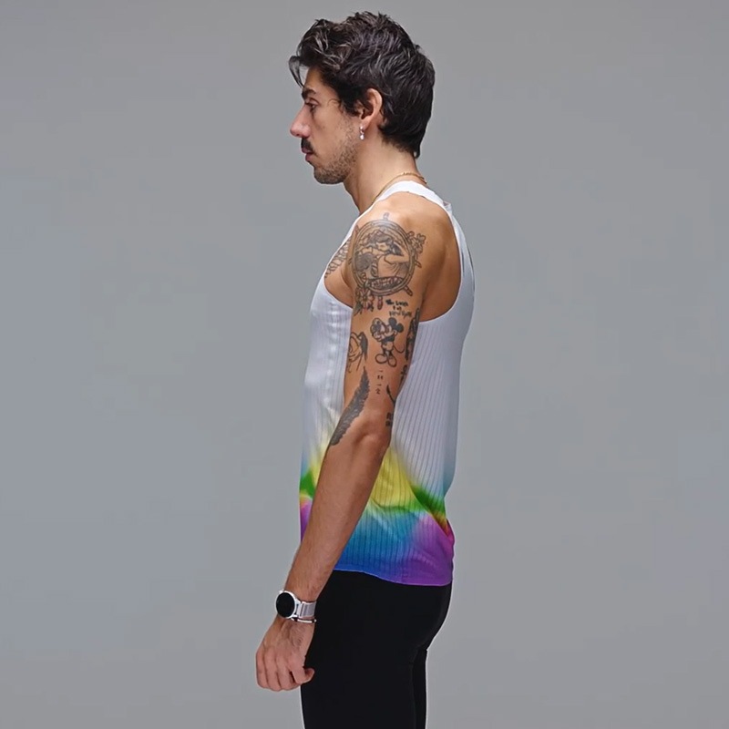20%OFF  SOAR Running Mens Race Vest ��󥺥��˥󥰥����� wsom(ss25sv1mwhirainbow)  ����饤����� 2502wtk soarhs ���ʸ��Բ�