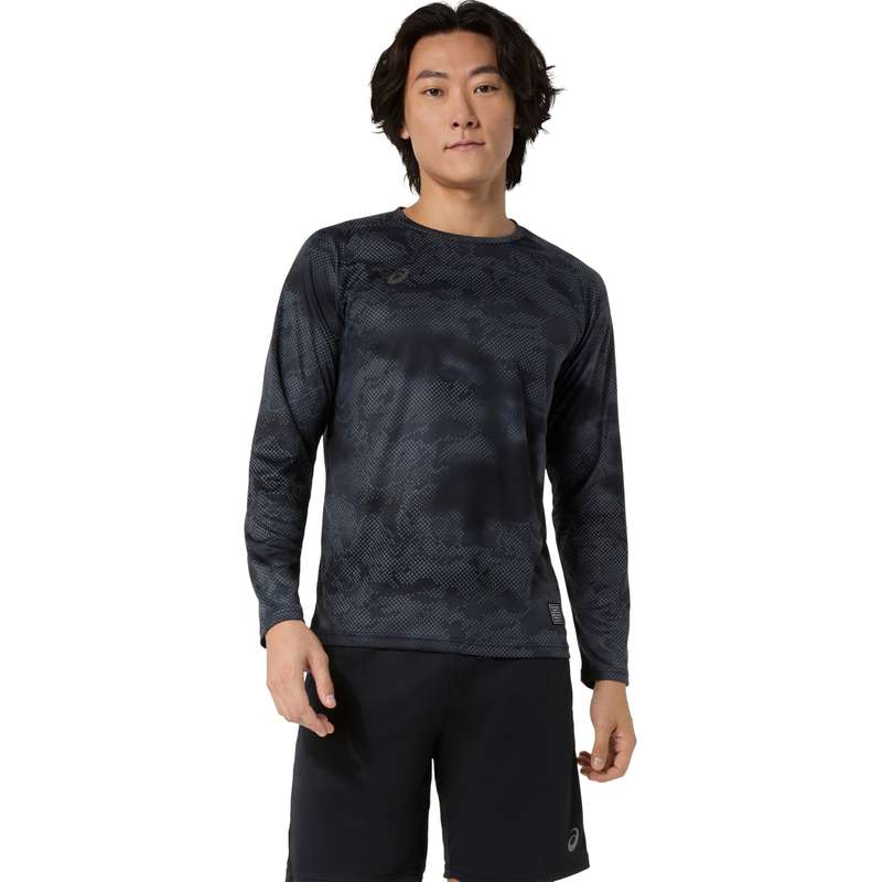 ASICS x ELDORESO ロングスリーブシャツ S アシックス ドライ グラフィック ロングスリーブシャツ DRY GRAPHIC