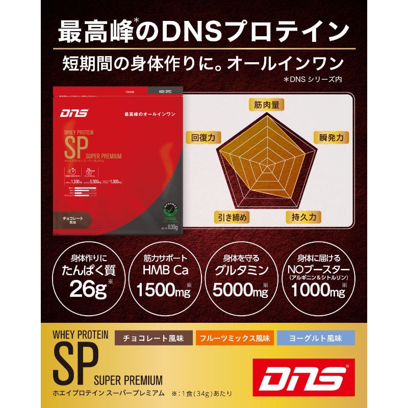 DNS ホエイプロテインSP WHEY PROTEIN フルーツミックス風味 1袋 34g