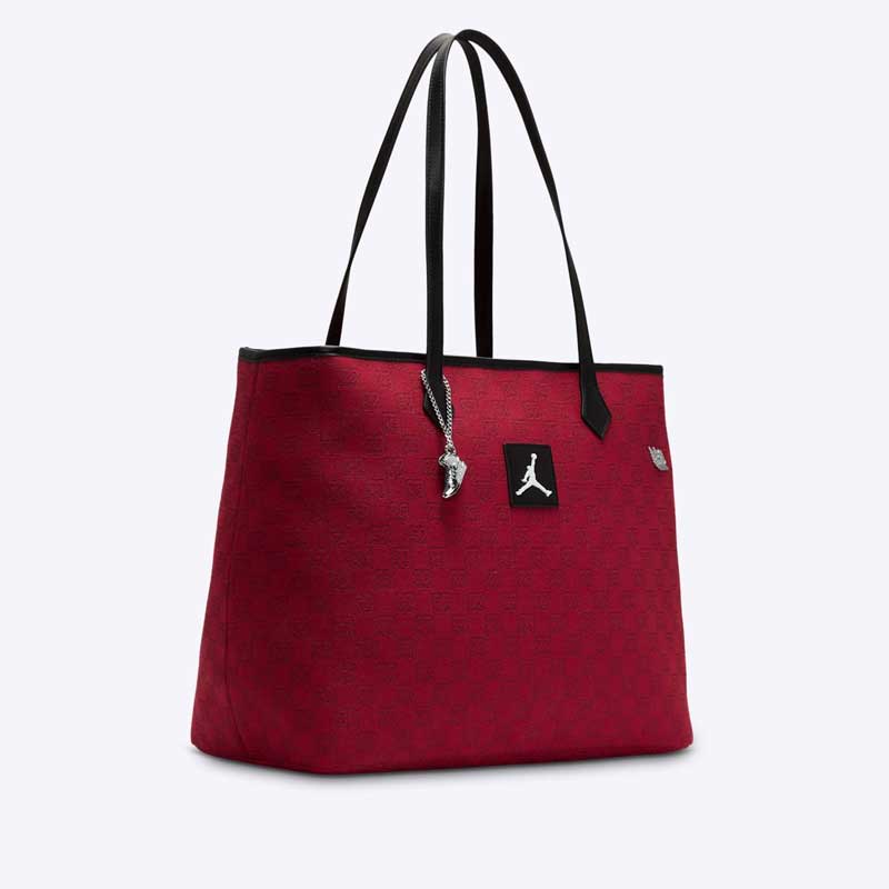 ジョーダンモノグラム　トートバッグ グレー ブラック 32L NIKE公式】ジョーダン モノグラム トートバッグ (32L
