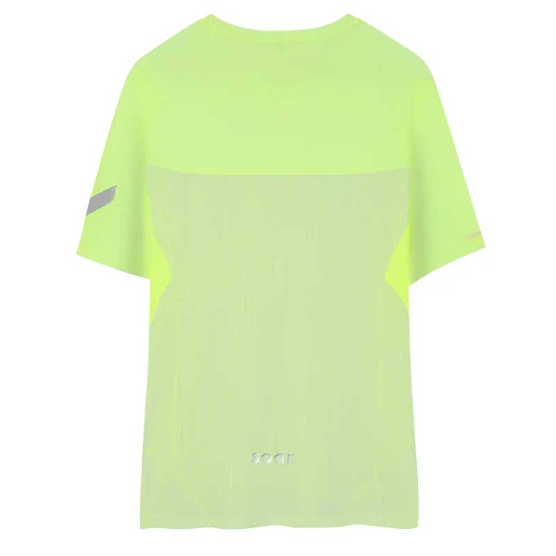 SOAR Running Mens Hot Weather T Fluro Yellow メンズ
