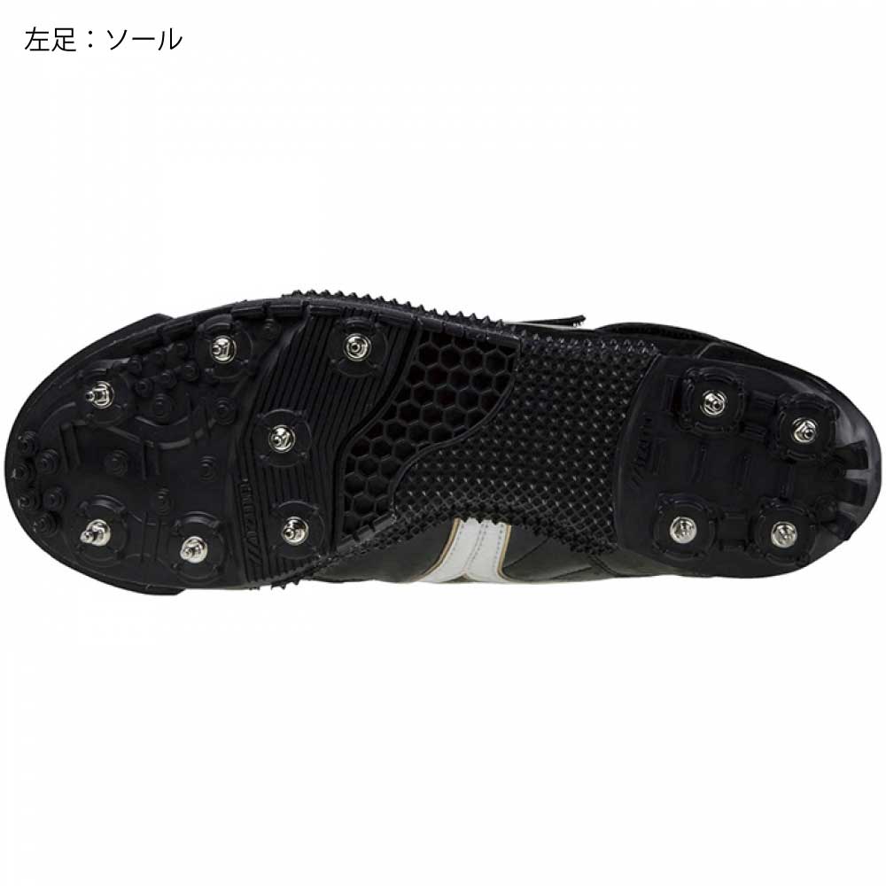 Mizuno やり投げ用スパイク 黒/白 25cm 陸上競技 スパイク やり投げ専用 2E相当 シューズ/ミズノ mizuno