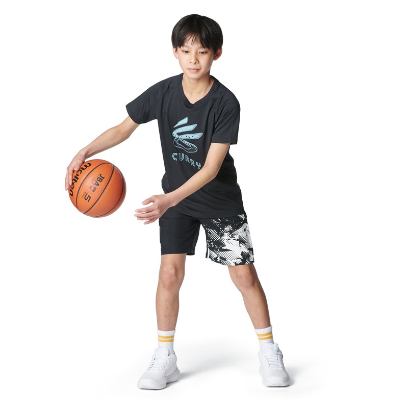 メンズウェア Stephen curry player bobble アンダーアーマー ジュニア カリー テック ショートスリーブ Tシャツ