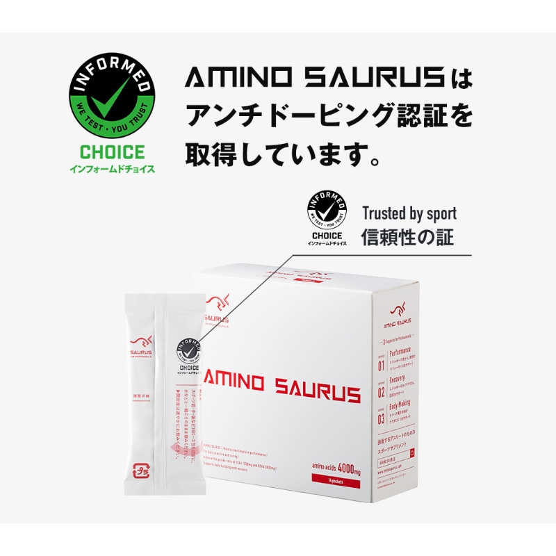 AMINO SAURUS アミノ酸 パイナップル風味 1箱(14袋セット) アミノ