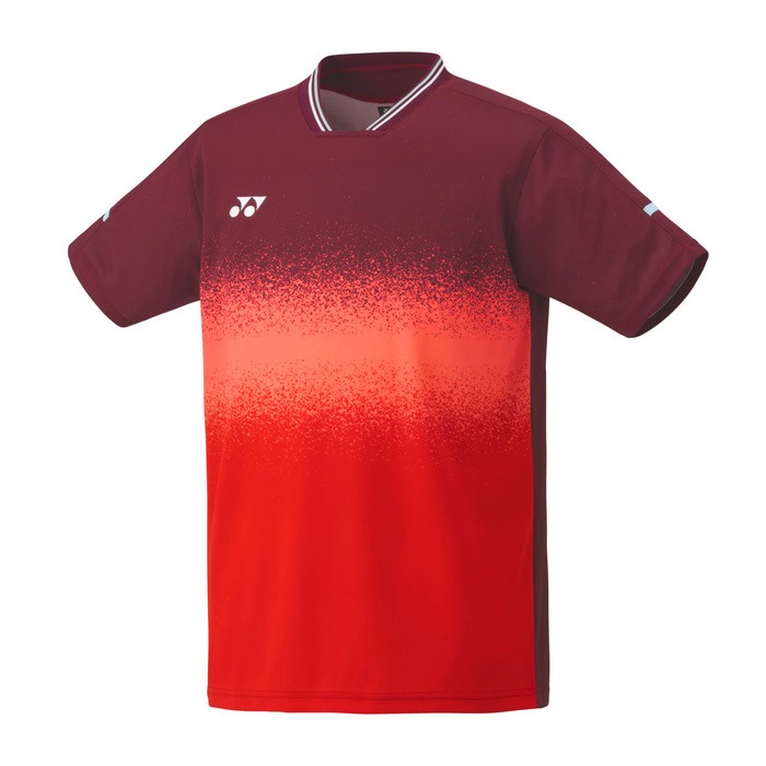 YONEX バドミントンシャツ 赤黒 YONEX バドミントンシャツ M 黒/赤 ストライプ2枚組 - メルカリ