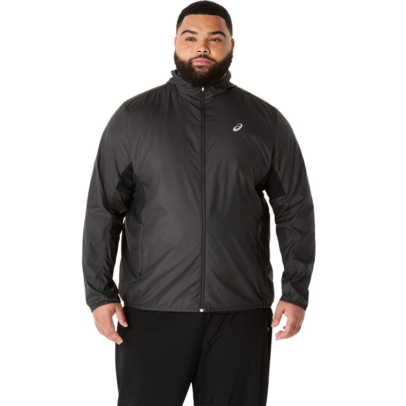 【定価20900円】2026SS asics ナイロンジャケット ブラック S アシックス シルバー ジャケット SILVER JACKET メンズランニング