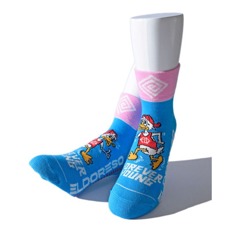 【新品・未使用】eldoreso エルドレッソ ランニングソックス 靴下 ELDORESO Forever Yong Sox E7604226 BLUE エルドレッソ ランニング