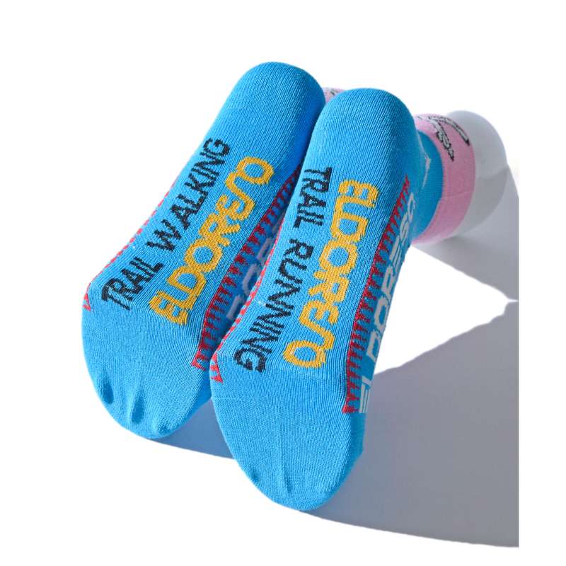 【新品・未使用】eldoreso エルドレッソ ランニングソックス 靴下 ELDORESO Forever Yong Sox E7604226 BLUE エルドレッソ ランニング