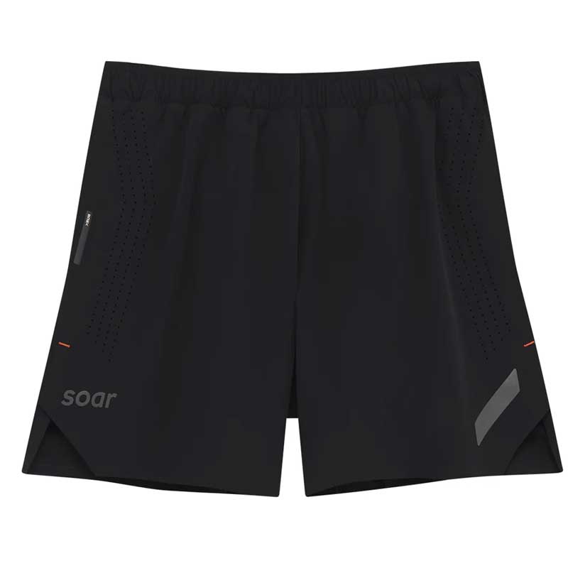 SOAR Running Mens Run Shorts Black ��󥺥��˥󥰥����� wsom(ss5mblack)