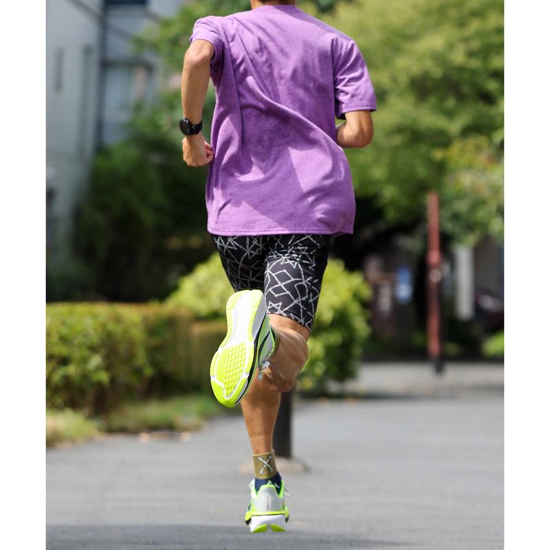 ELDORESO Marbled Tee E1019826 PURPLE エルドレッソ ランニング