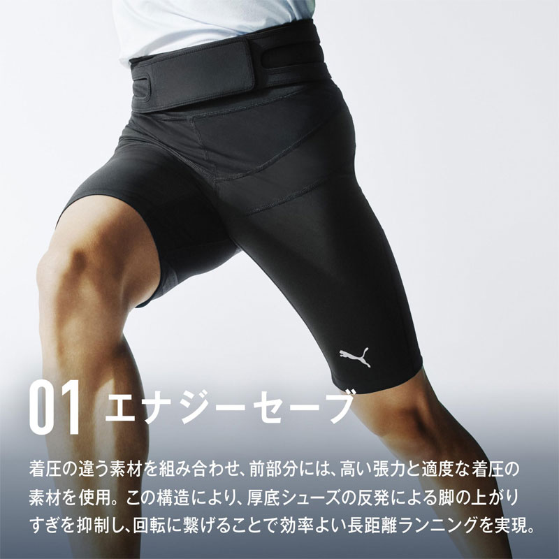 PUMA SPEED HALF TIGHTS ���ԡ��� �ϡ��ե����� �ס��� ��󥺥��˥󥰥����� 2026SS wpum(52816101)