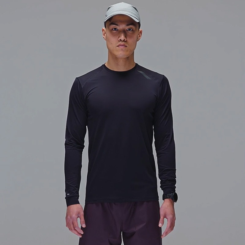 ウェア S 20%OFF SOAR Running Mens Long Sleeve Tech T Black メンズランニング