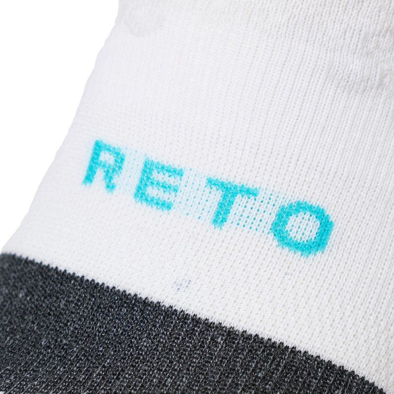 RETO RUNNING SOCKS MIDDLE LENGTH ver.1.5 exclusive ��� �ߥɥ���˥󥰥��å��� �ۥ磻�ȥ����������֥롼(retomid15whttblu)