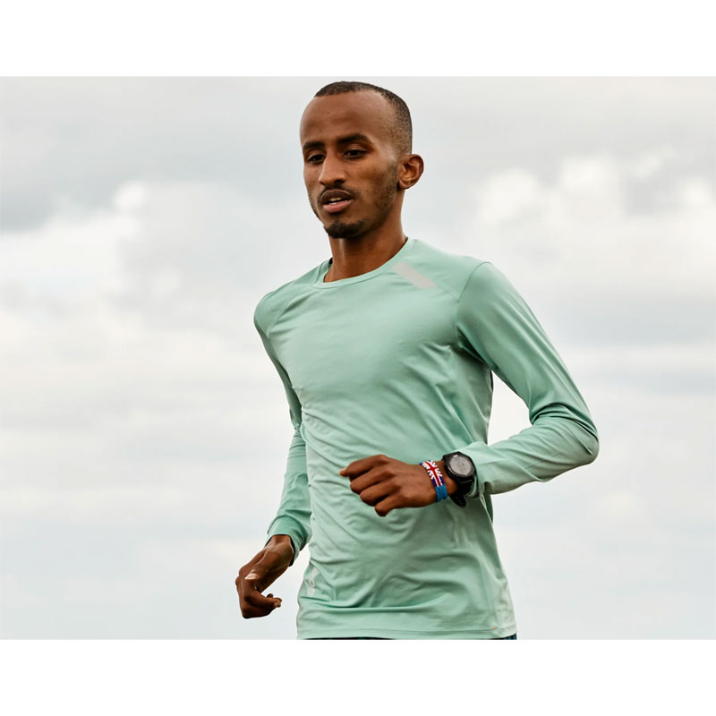 SOAR Running Mens Long Sleeve Tech T orange メンズランニングウェア