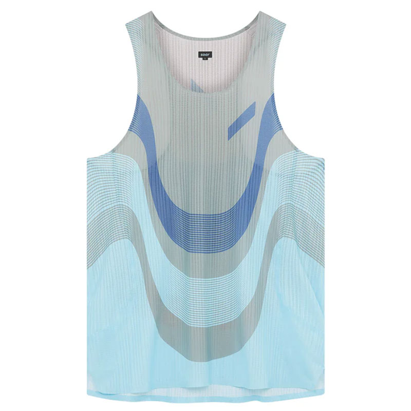 SOAR Running Mens RACE VEST 2.0 Grey Light Blue ��󥺥��˥󥰥����� 2026SS wsom(ss26sv7mblu)