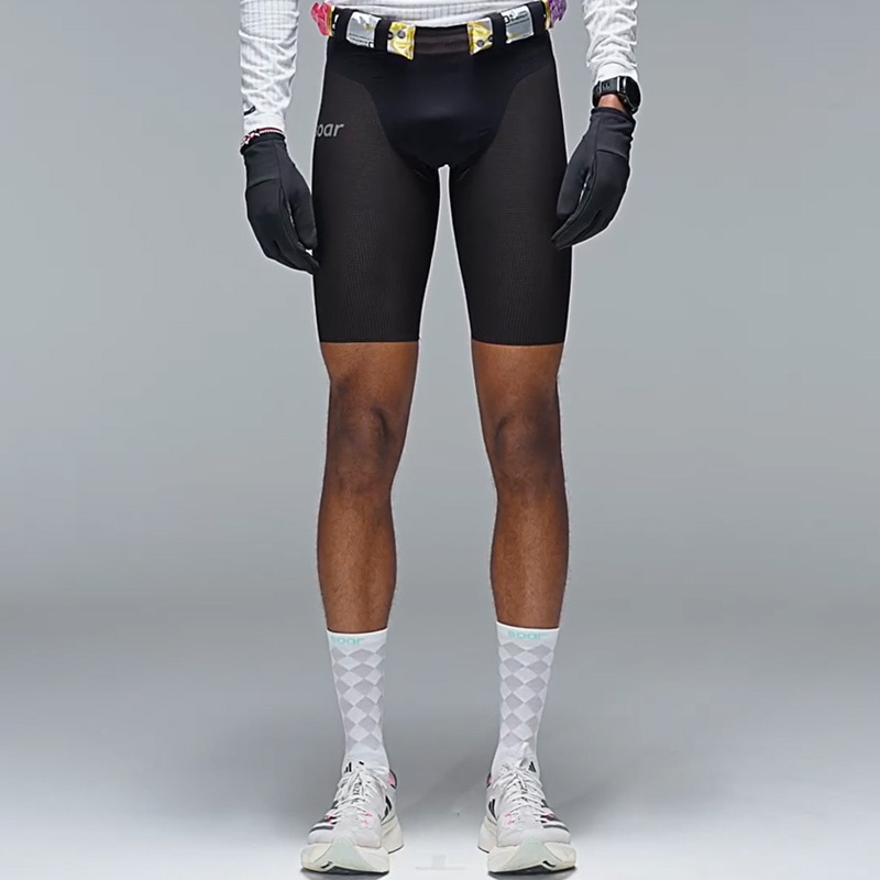 SOAR Running ランニングショートパンツ SOAR Running Mens Marathon Speed Shorts Black メンズ
