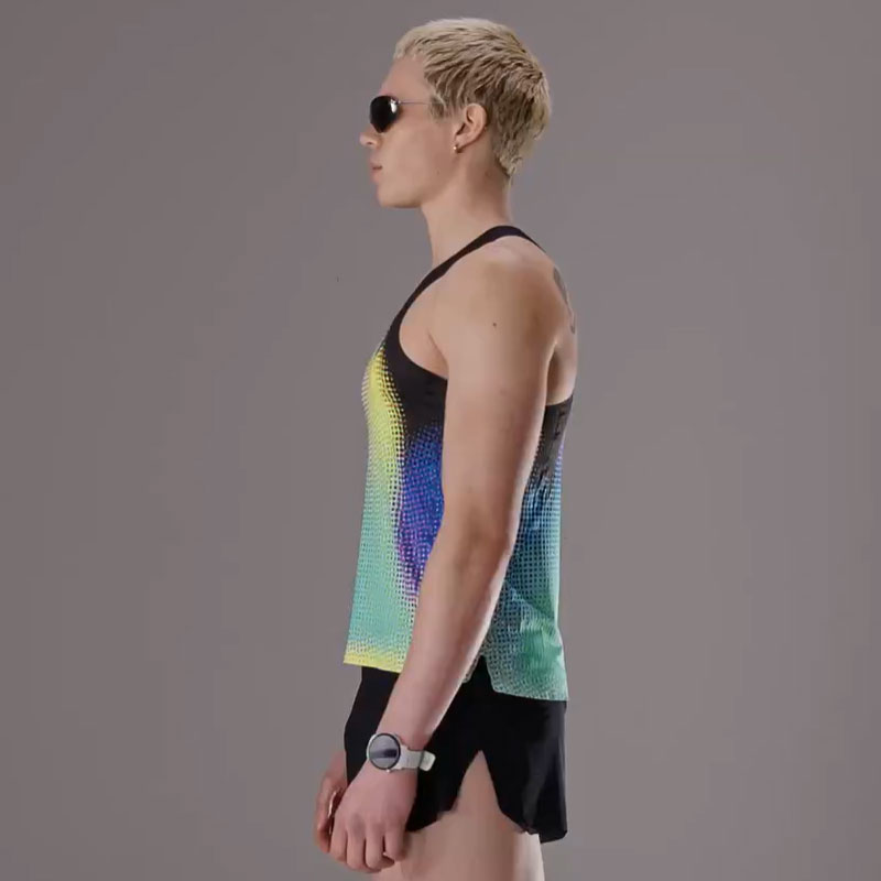 SOAR Running Mens RACE VEST 2.0 Tropical Dot ��󥺥��˥󥰥����� 2026SS wsom(ss26sv7mblugre)