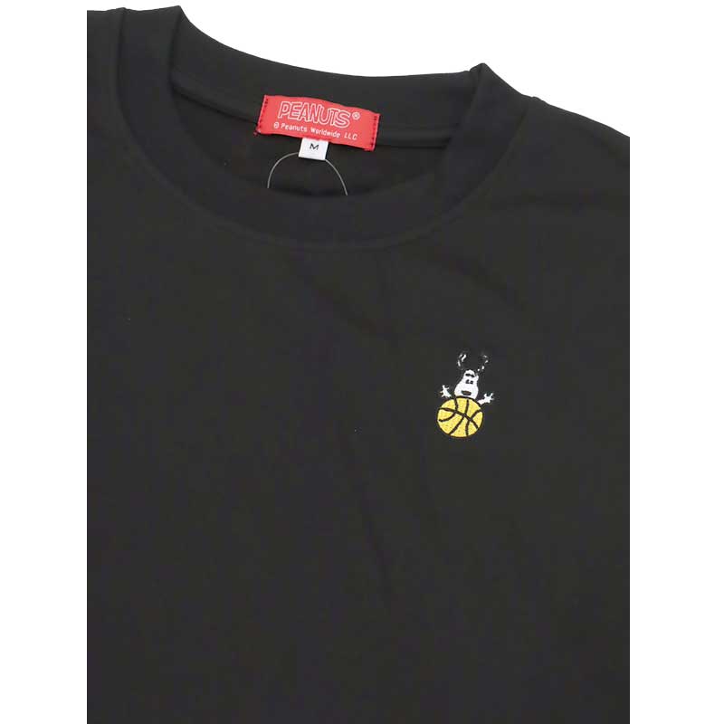 レア　PEANUTS BASKETBALL ロングスリーブTシャツ M ブラック BALLLINE ボールライン スヌーピー PEANUTS ロングスリーブ