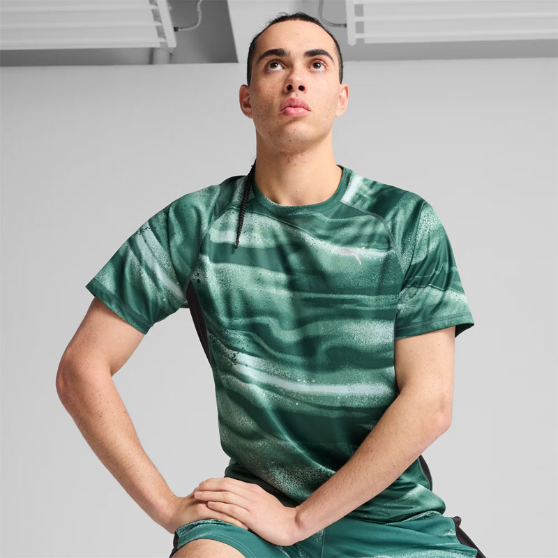 PUMA RUN VELOCITY AOP T����� �ס��� ��󥺥��˥󥰥����� 2025SS wpum(52729730)  2502wtk ���ʸ��Բ�